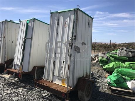 Toilet on Single Axle Trailer x 3 units 5, 6 and 7