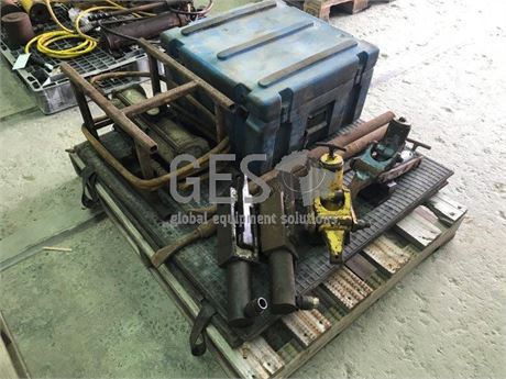 Pallet of Hydraulic Tools