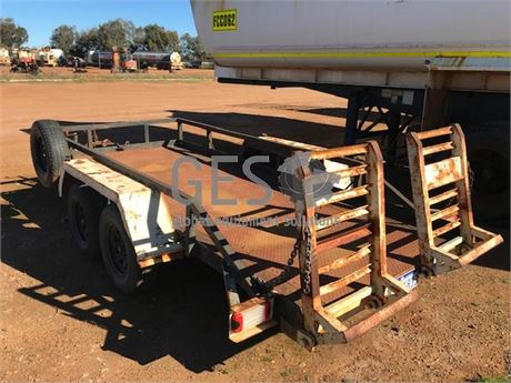 UNRESERVED - Tandem Axle Car Trailer sold un registered with plates removed.