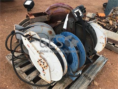 UNRESERVED - Hose reels x 6 used Item ID: 3517