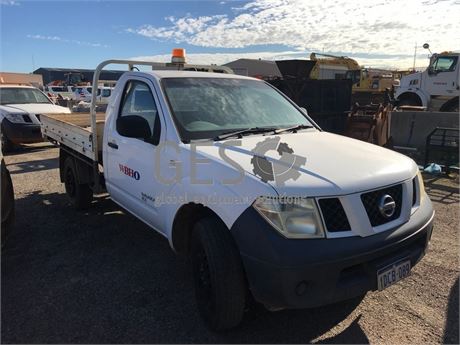 2009 Nissan Navara RX D40 Single Cab Tray Back Asset HCE082