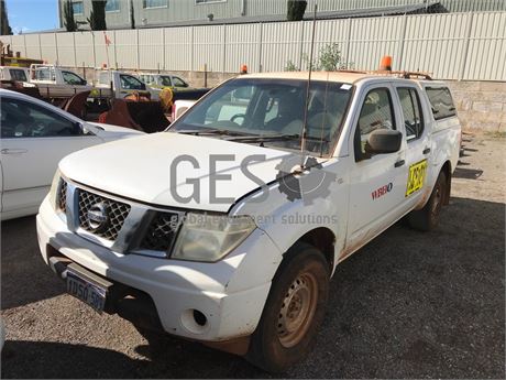 2011 Nissan Navara RX D40 Auto Dual Cab Well Body with canopy Asset HCE101