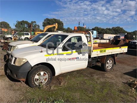 2009 Nissan Navara D40 Single Cab Tray Back Asset HCE080