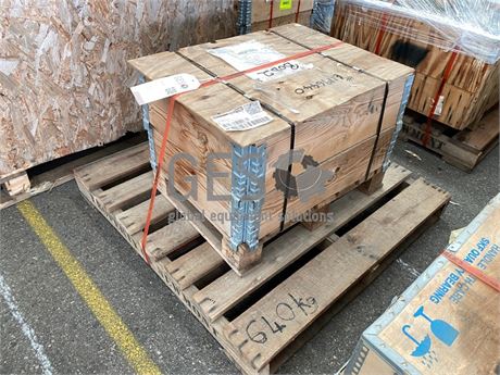 Crate with unknown contents on pallet
