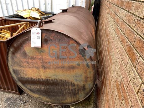 Custom Waste Oil Tank on feet USED 2.4 m Long  x 1.1 Diameter