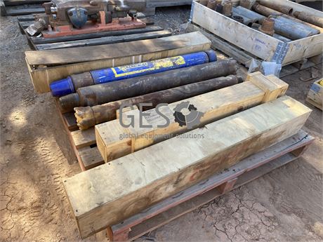 Various Pallet of Approx 4 Used Down the Hole Hammers & Associated Parts