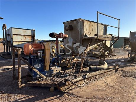 KSB Ajax Centrifugal Pump with Tank on Skid Rusted