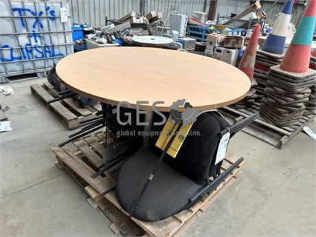 6 x Chairs with 1200 mm diameter table