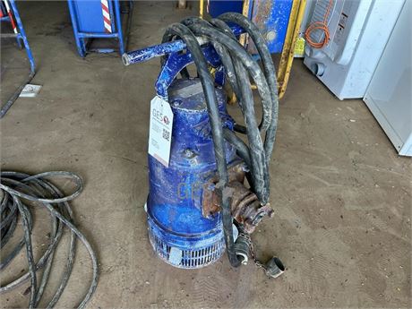 Custom 1000 volt ~8 KW submissible pump with cable & plug
