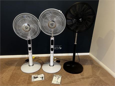 Various Arlec 40cm Pedestal Fans x 3