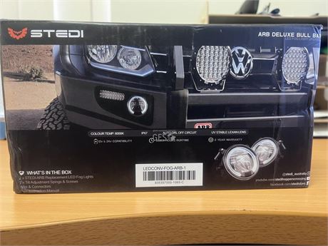 Stedi ARB Deluxe Bull Bar LED Fog Light Upgrade kit Unused