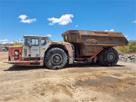 2016 Sandvik TH663 Underground Truck with 38 cube tray