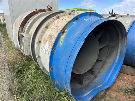 2005 Clemcorp 90 KW 1 KV CC1400 Vent Fan with damaged silencer