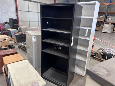 Open Metal Shelving Unit Black