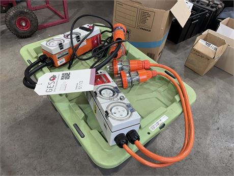 ProTag PAC-TPL 3 Phase Appliance Leakage Adaptors x 2