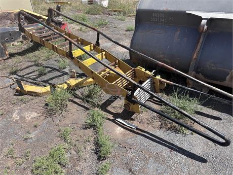 Machine access steps damaged