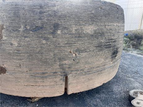 Goodyear 29.5-29 L-5S 40 ply Slick tyre on rim used