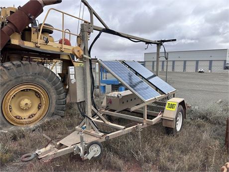 2015 Custom Leica Geosystems WIFI trailer with solar panels incomplete