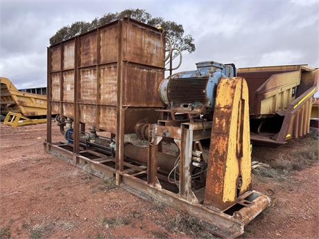 Mono KITBHE08828 Pump on skid with hopper and access platform very rusty