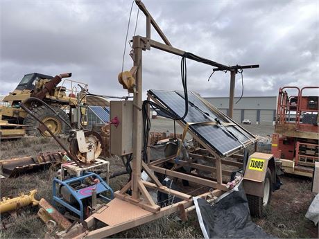 2015 Custom Leica Geosystems WIFI trailer with solar panels incomplete