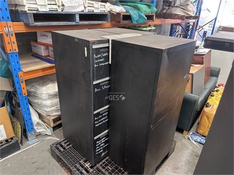 Filing cabinets x 3 no keys