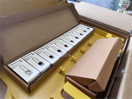 Master Lock 10 lock Lockout stations 1483BP410 x 3 unused