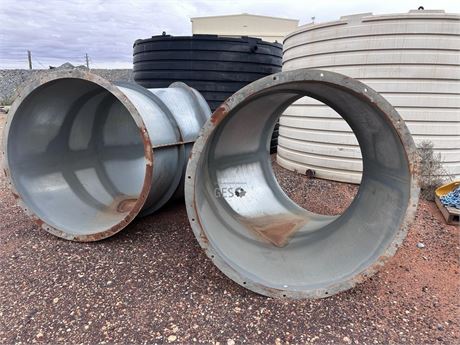 1660 mm 45 degree elbow adaptor to vent bag x 2