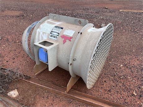 2009 Clemcorp 7.5 KW 1000 volt CC610 Vent Fan with intake grille