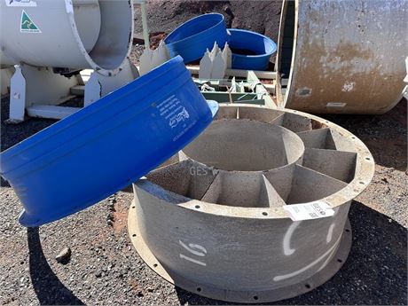 Clemcorp 1450 mm Poly duct adaptors x 3 and rotation adaptor