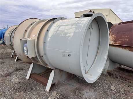 2007 Clemcorp 55 KW 1000 volt CC1524 Vent Fan with air intake grille & door