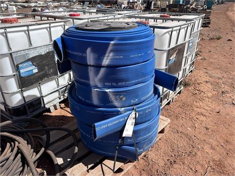 Angus 4 inch Wellmaster 250 flexible rising main hose rolls x 6 rolls unused