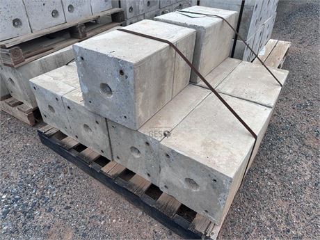300 x 300 x 500 mm high Concrete blocks x 10 unused