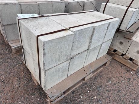 300 x 300 x 500 mm high Concrete blocks x 8 unused