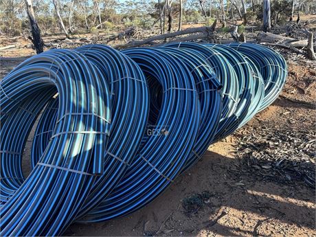 Iplex DN63 PN16 SDR11 Blue line rolls x 10 unused