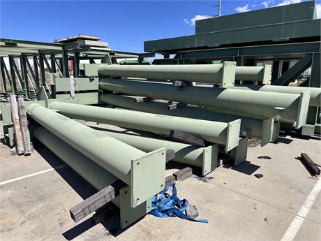2023 Thornton Conveyor supports: 8 sets of legs & 2 x braces