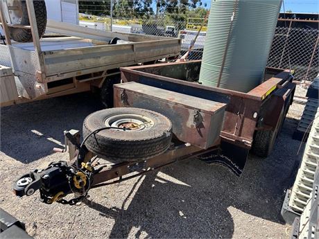 2012 John Papas 3.5 tonne 10 x 6 ft tandem axle box trailer