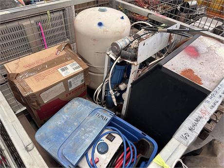 Ice machine, 2 x Hot Water systems 1 x New in box, camp shower