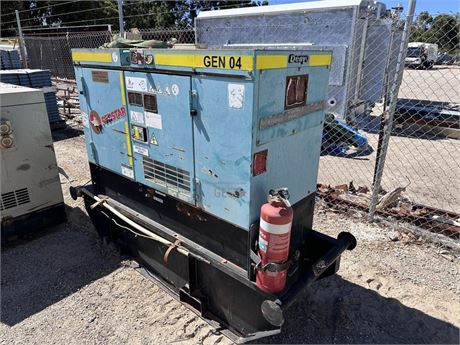 2014 Denyo DCA-25ESEK 25 KVA 415 volt diesel generator untested