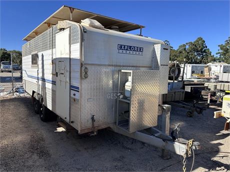 2010 Explorex 6.2 mtr Kitchen, laundry & bathroom caravan with appliances