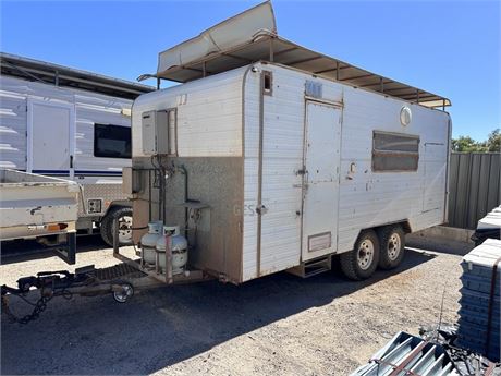 1988 Modern 5.5 mtr Kitchen & office caravan with appliances