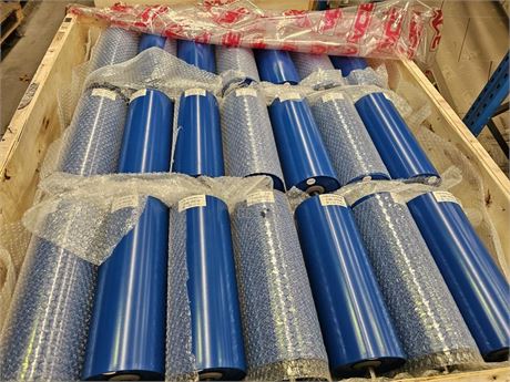 Fenner Ace 330 mm steel conveyor rollers 393360-0823 x 180 crate As New