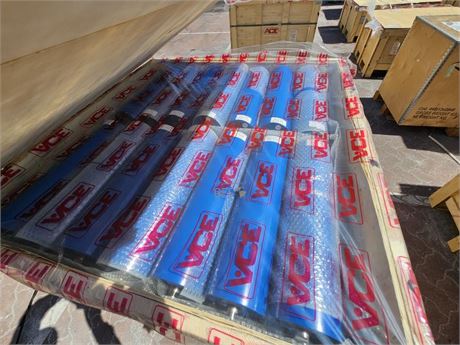 Fenner Ace 330 mm steel conveyor rollers 393360-0823 x 120 in crate As New