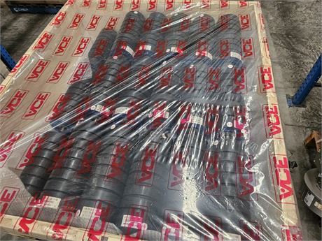 Fenner Ace 330 mm impact conveyor rollers part 393360-0823 x 75 in crate As New