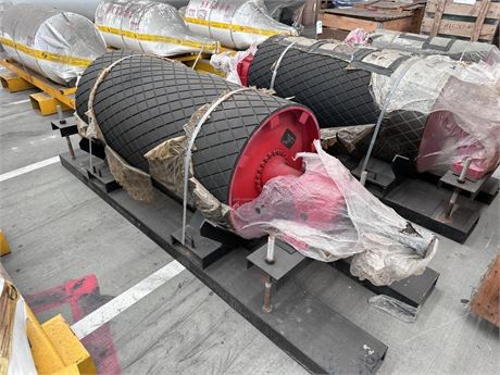 2023 Fenner Ace 1350 mm x 600 mm diam drive pulley on transport frame unused