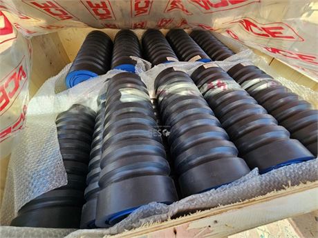 ACE Fenner 330 mm impact conveyor rollers part 393360-0823 x 75 in crate As New