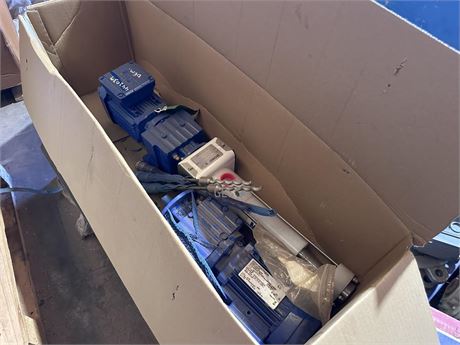 SEW Eurodrive .37 KW drive with reduction box and .37 KW drive Mono + spares