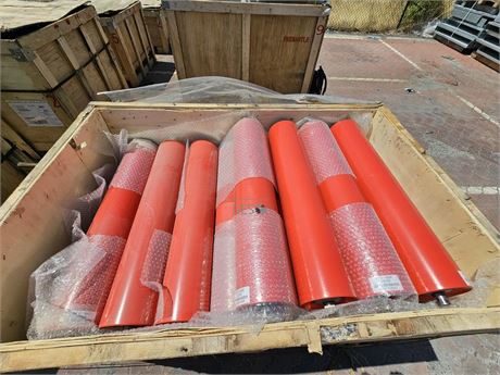 2023 Dyna Engineering Steel conveyor rollers 10 degree 2 roll vee return x 60