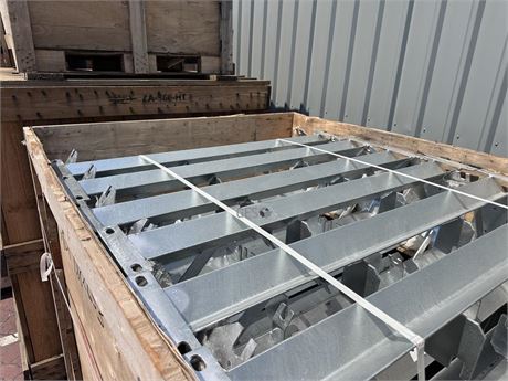 Dyna Engineering Conveyor idler frame offset trough carriers in crate As New