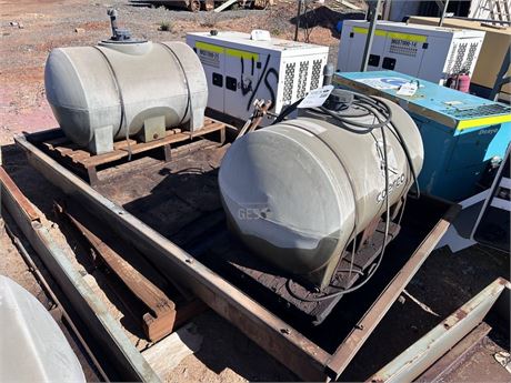 Coerco Poly Fuel tanks x 2 on steel bund