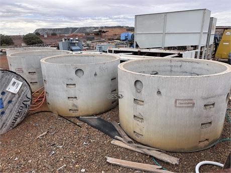 2019 Galvins Concrete soak wells 2 mtr wide x 1.2 mtr high x 4 units